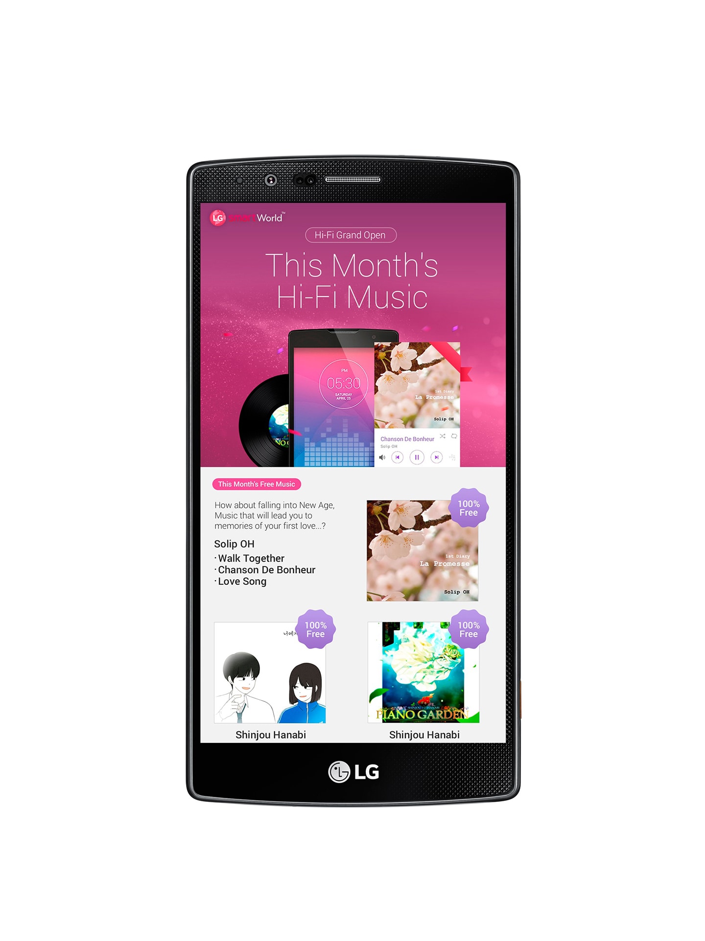 LG TO DELIVER HI-FI MUSIC TO PREMIUM SMARTPHONE CUSTOMERS