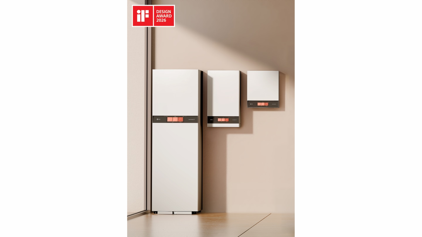 LG Electronics Unveils All-New, iF Award-Winning Indoor Unit Lineup for Water Heating Solutions