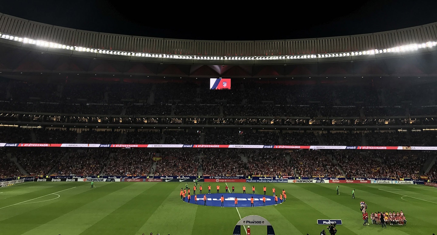 LG SIGNAGE TECHNOLOGY GREETS ATLÉTICO DE MADRID FANS AT WANDA METROPOLITANO STADIUM