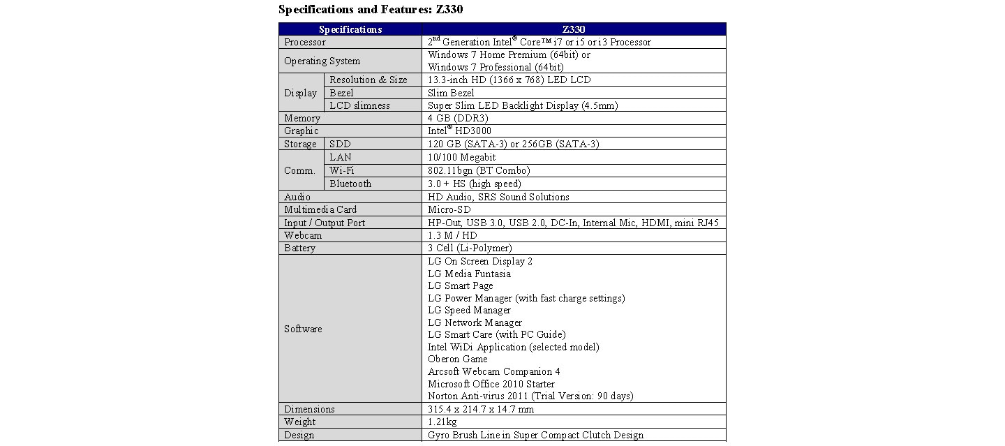 LG BRINGS NEW SUPER ULTRABOOK™ SERIES AND MORE INDUSTRY-LEADING 3D PRODUCTS TO CES 2012