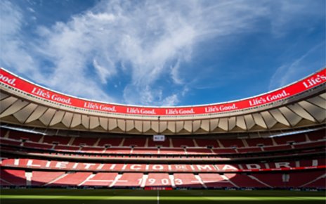 LG Delivers Massive Ribbon Board to Iconic Madrid Football Stadium