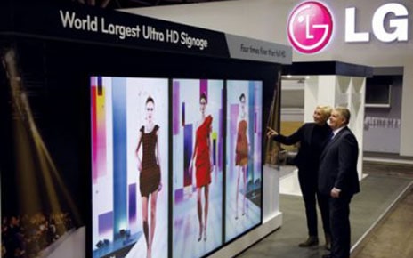 LG DEMONSTRATES STRENGTH IN IPS DIGITAL SIGNAGE AT ISE 2013