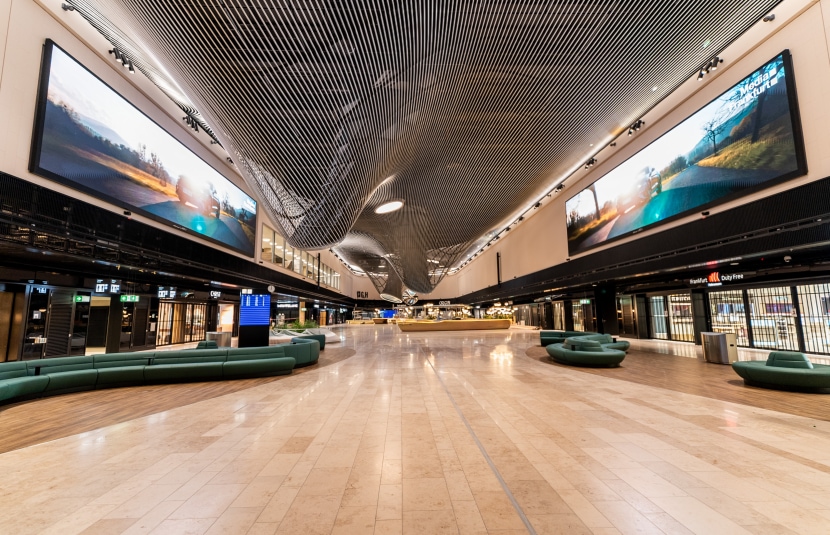 LG Electronics LED Installation in the New Terminal 3 at Frankfurt Airport