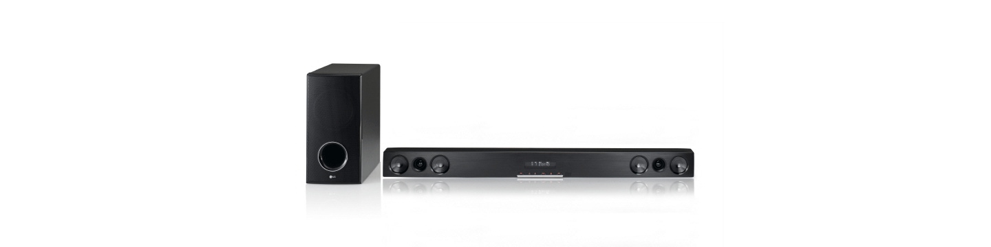LG ELECTRONICS UNVEILS ‘HD SOUNDBAR,’ SUBWOOFER DUO