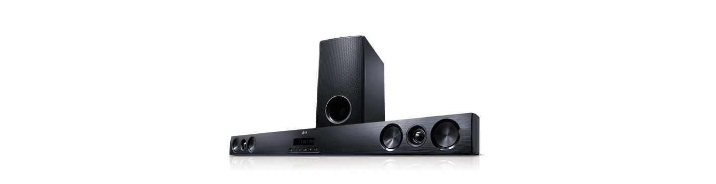 LG ELECTRONICS UNVEILS ‘HD SOUNDBAR,’ SUBWOOFER DUO