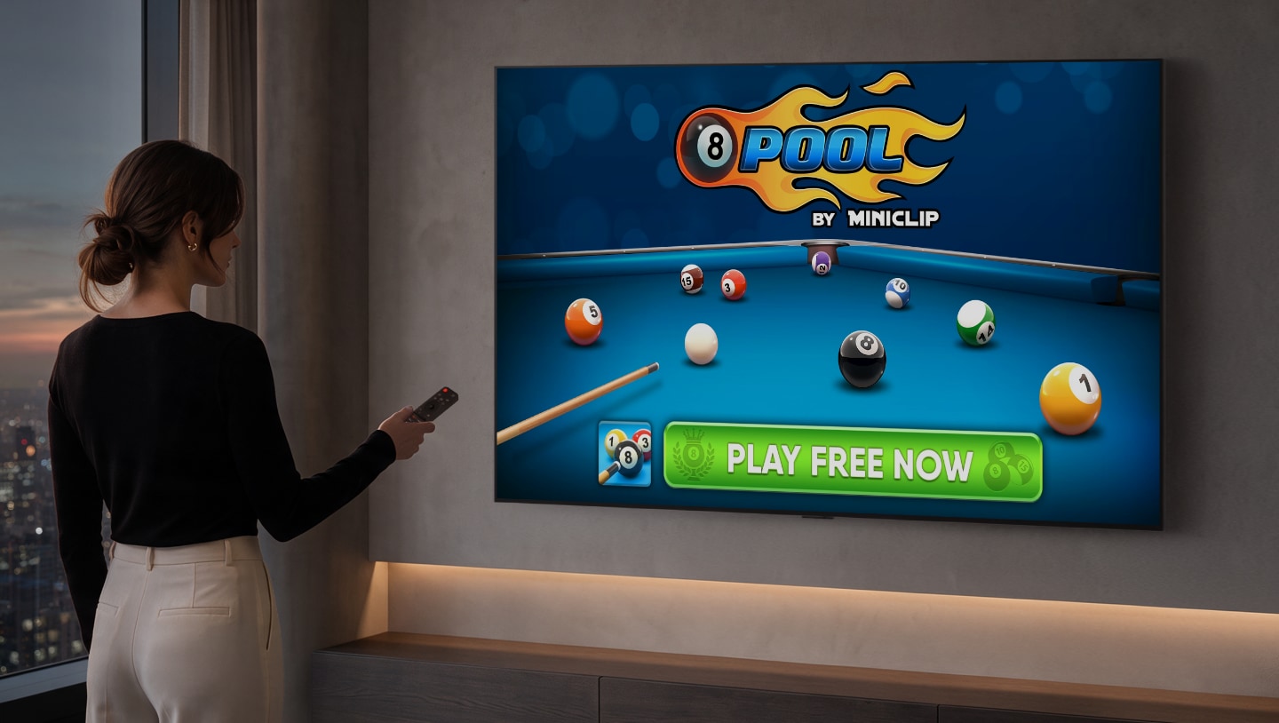 LG Electronics Expands Free Gaming Ecosystem, Bringing Hit 8 Ball Pool to the TV Screens for the First Time