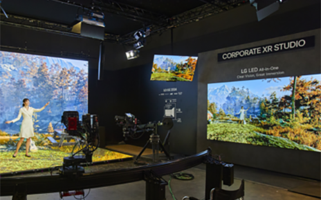 LG LED All-in-One display in an XR stage setting