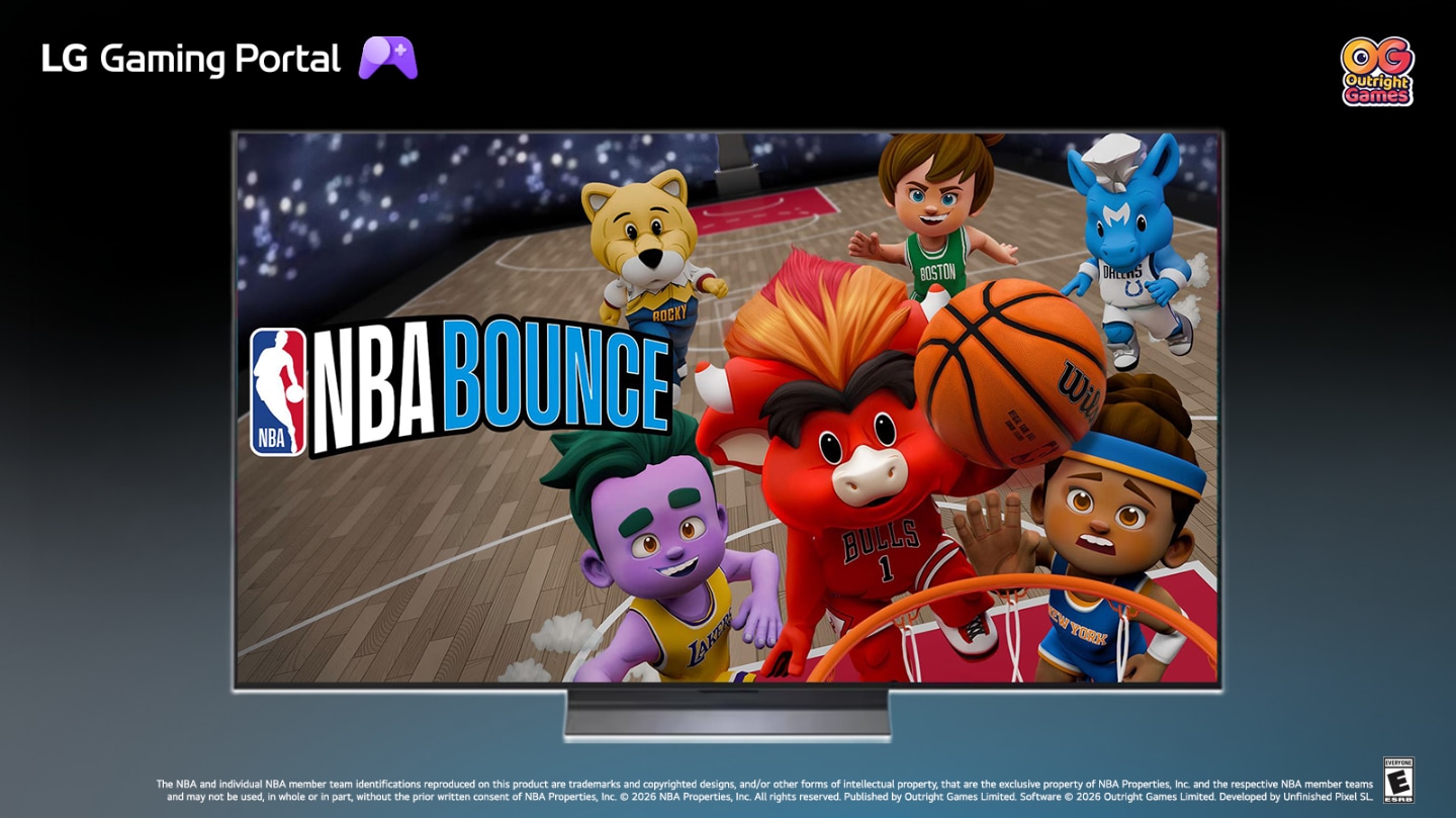 NBA Bounce Brings Action-Packed Basketball Fun to LG Electronics’ Smart TVs and Monitors
