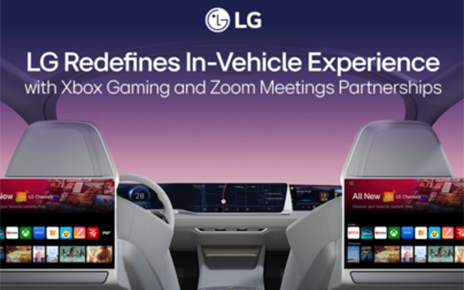LG Redefines In-Vehicle Experience With Xbox Gaming and Zoom Meetings Partnerships