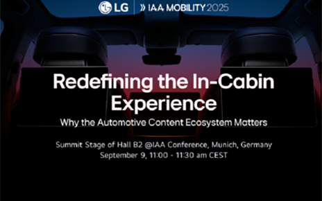 LG to Unveil New Content Partnerships to Enhance In-Vehicle Experience at IAA MOBILITY 2025