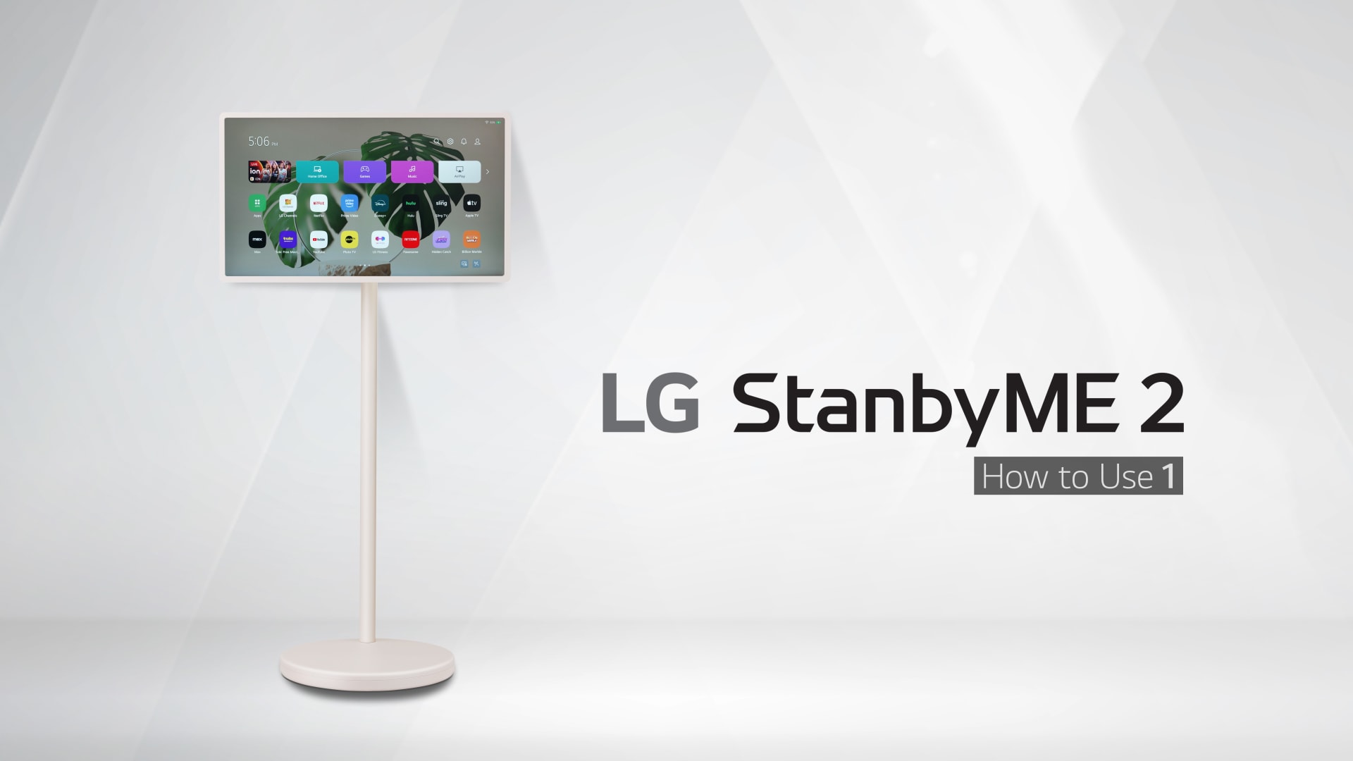 How to use LG StanbyME 2 Part.1