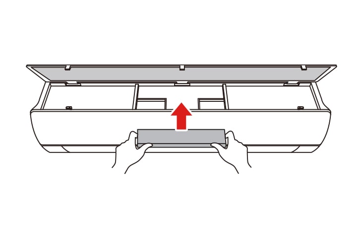 將致敏原濾網放置在中間