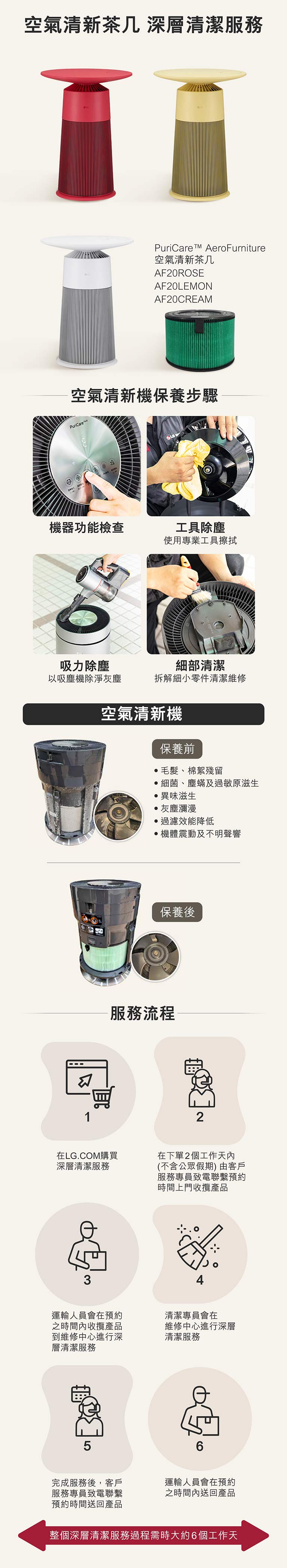 AeroTower 空氣淨化風扇 深層清潔服務