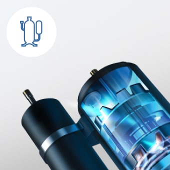 環保製冷的 LG Inverter Compressor。	