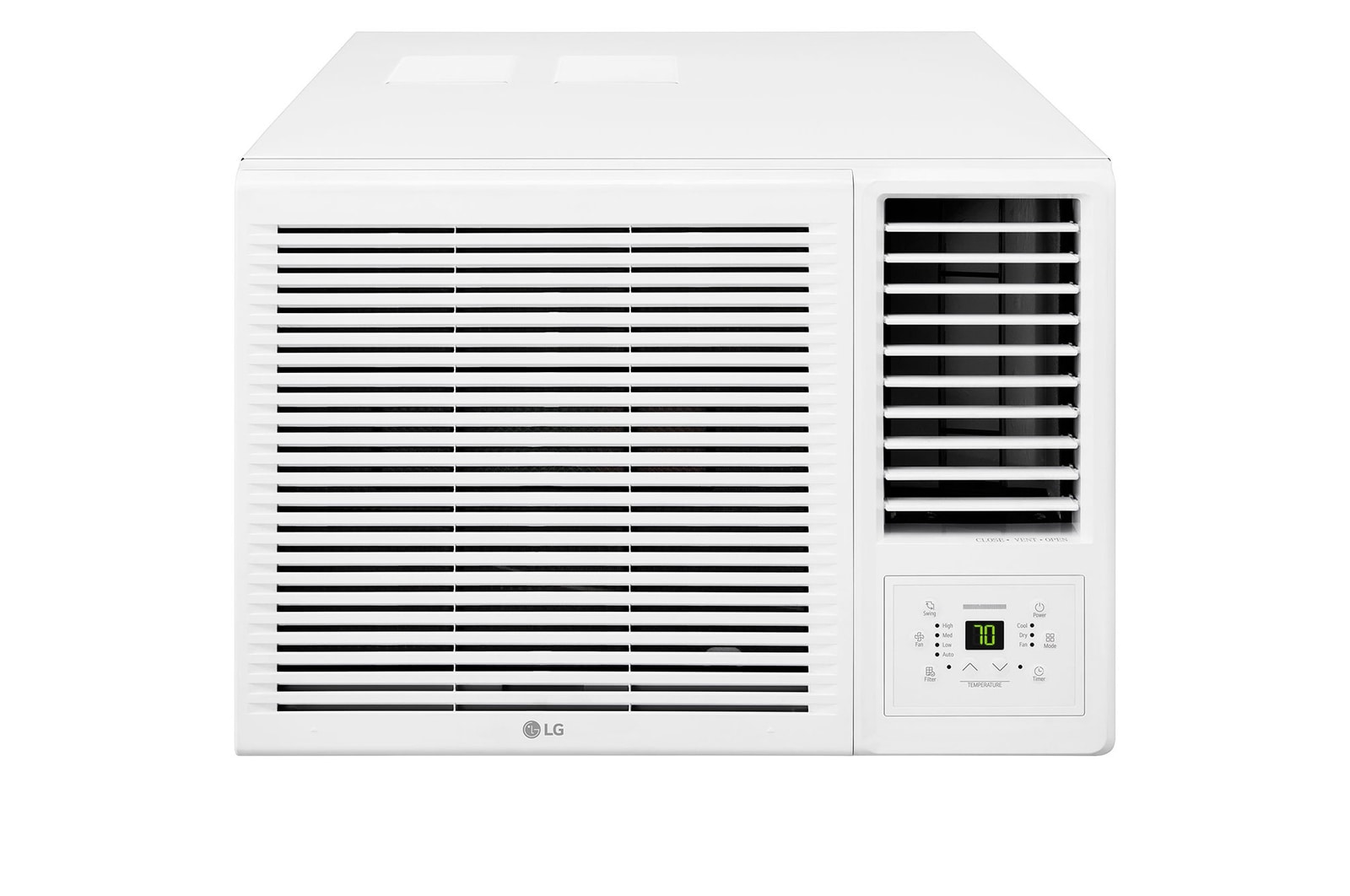 LG 窗口式冷氣機的正面視圖 W3NQ12RSAD0.AX6GAHK