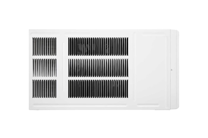 LG 窗口式冷氣機的後視圖。