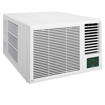 LG 窗口式冷氣機正面面板的特寫照片