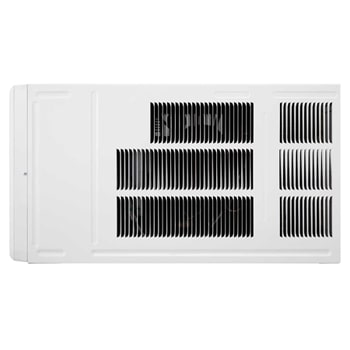 LG 窗口式冷氣機的側視圖。