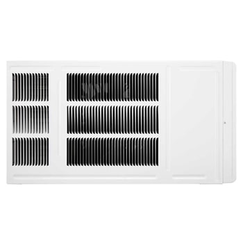 LG 窗口式冷氣機的後視圖。