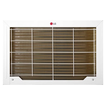 LG 窗口式冷氣機的右側視圖。