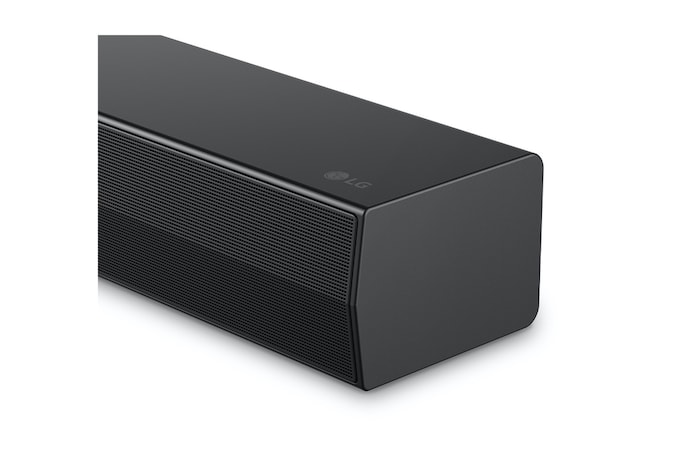 LG Soundbar S40T 側角的正面視圖