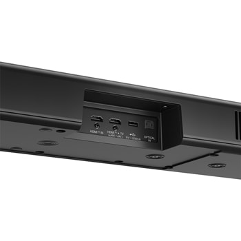 LG Soundbar S90TR 背面的斜角視圖