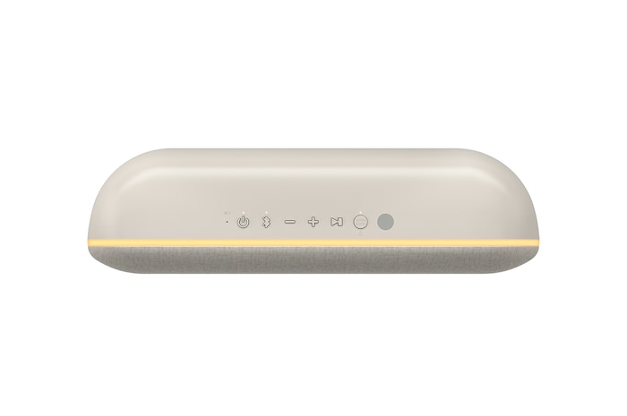 頂視圖顯示橙色氛圍燈光亮起。