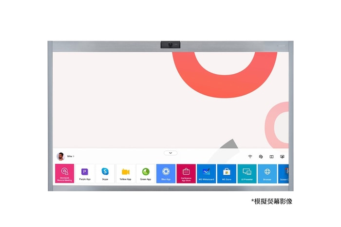 LG One:Quick Works, 正視圖連填充圖片 (*模擬螢幕影像) 