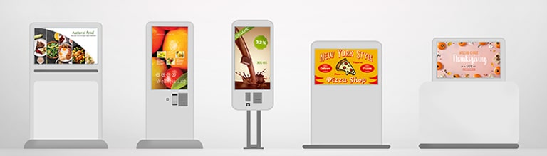 已設置 Kiosk 顯示屏和廣告顯示屏等各種使用 TNF3K 的顯示屏。