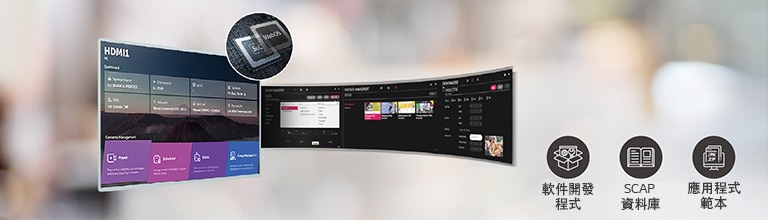 透過 webOS 平台，可輕鬆安排同時進行多項任務。