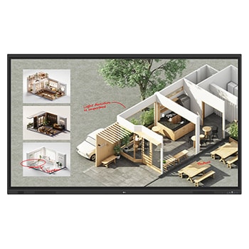 LG CreateBoard Standard 的正視圖連填充圖像