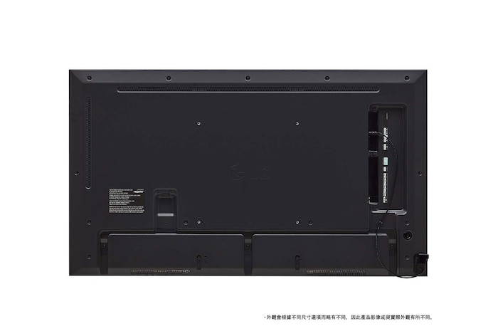 49UH7N-E 的後視圖 (* 外觀會根據不同尺寸選項而略有不同，因此產品影像或與實際外觀有所不同。)