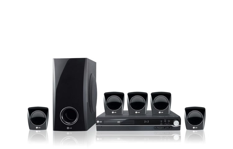LG 5.1 DVD 家庭影院系統 HT303SU 的正視圖