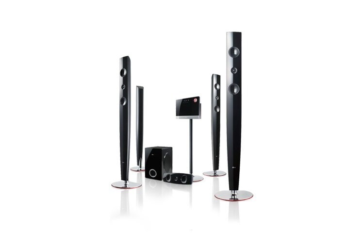 LG 5.1 DVD 家庭影院系統 HT953TV 的正視圖