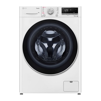 Front view of LG Vivace 9公斤 1200 轉 人工智能洗衣機 FV5SE90W2