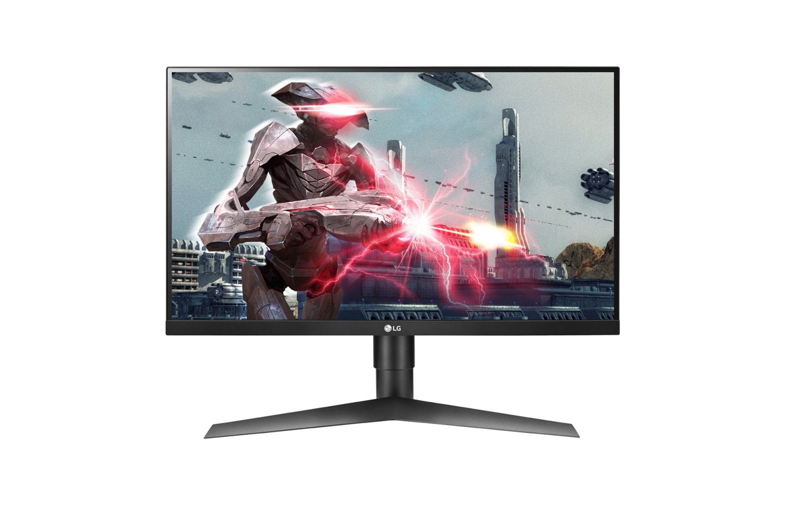 27 吋 UltraGear™全高清 1毫秒 遊戲顯示器 27GL650F-B 的正視圖