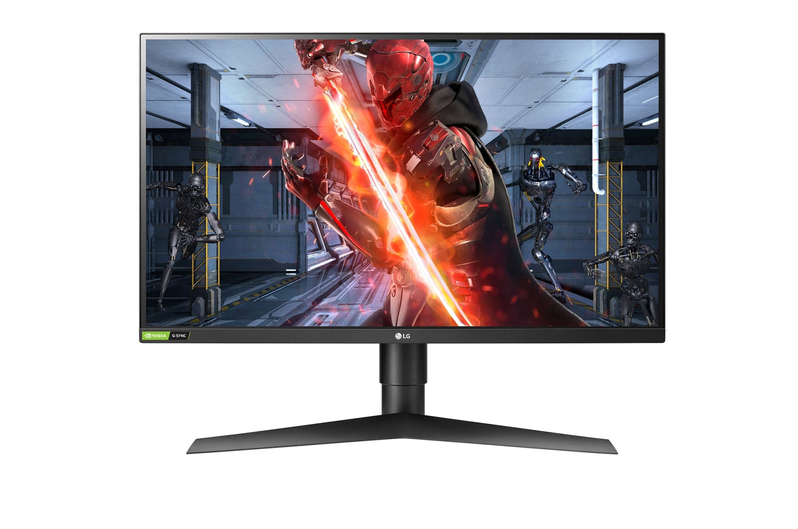 27 吋 UltraGear 遊戲顯示器&#xff0c; G-Sync® Compatible&#xff0c;Adaptive-Sync 27GL850-B 的正視圖