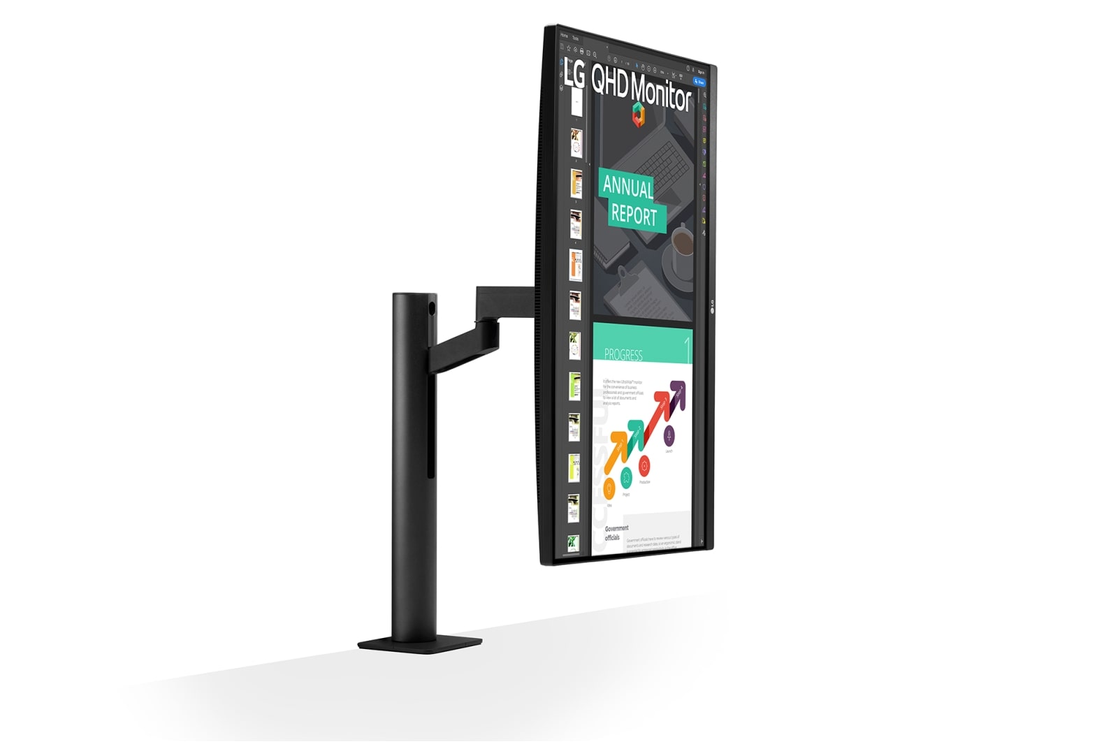 LG 27 吋 QHD Ergo IPS 顯示器 (兼容 USB Type-C™), 27QN880-B