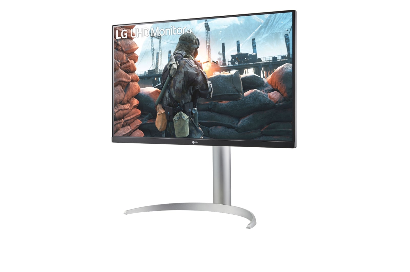 LG 27 吋 UltraFine™ 4K 超高清顯示器，配備 VESA DisplayHDR™ 400, 27UP650-W