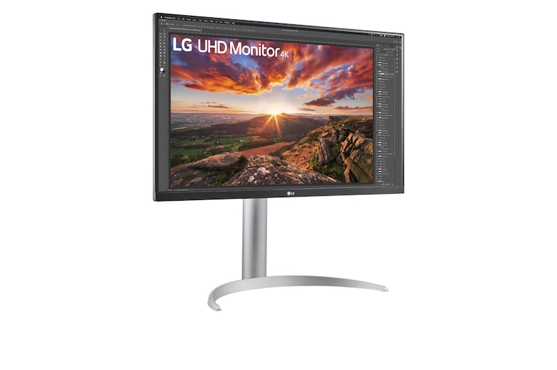 LG 27 吋 UltraFine™ 4K 超高清顯示器，配備 VESA DisplayHDR™ 400, 27UP850-W