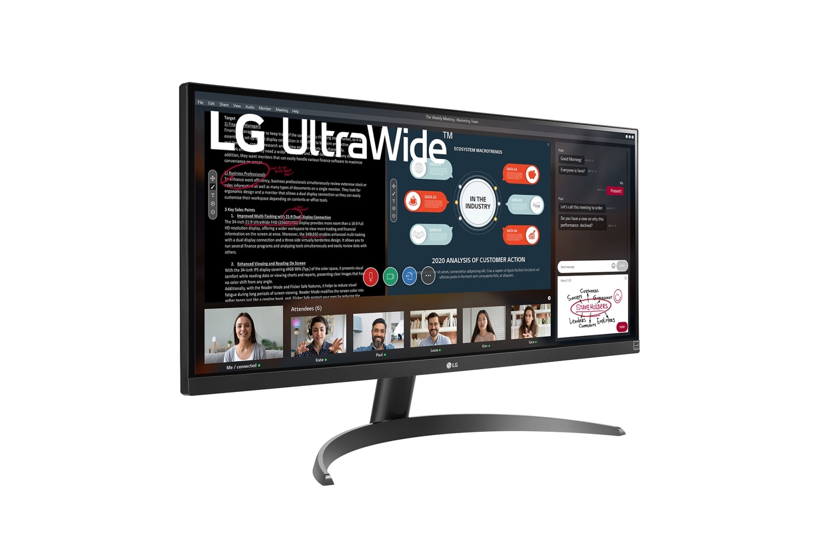 LG 29 吋 21:9 UltraWide™ 全高清顯示器，兼容 AMD FreeSync™ , 29WP500-B