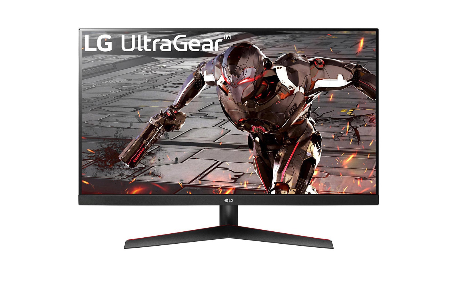 31.5 吋 UltraGear™ QHD 1毫秒 遊戲顯示器&#xff0c;支援 165Hz 32GN600-B 的正視圖