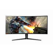34 吋 21:9 UltraGear 弧形遊戲顯示器 (支援G-SYNC™) 34GK950G 的正視圖