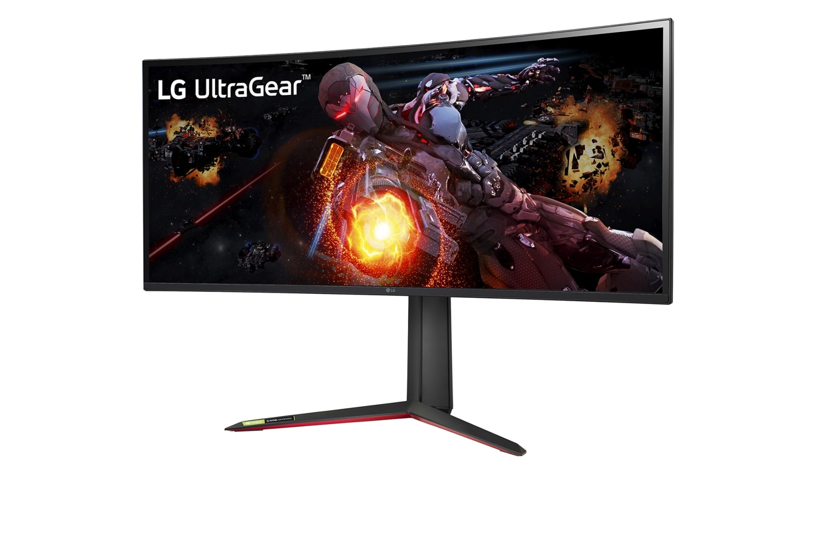 LG  34 吋 21:9 UltraGear™ QHD Nano IPS 1 毫秒 (GtG) 弧形遊戲顯示器, NVIDIA® G-Sync® ULTIMATE, 34GP950G-B
