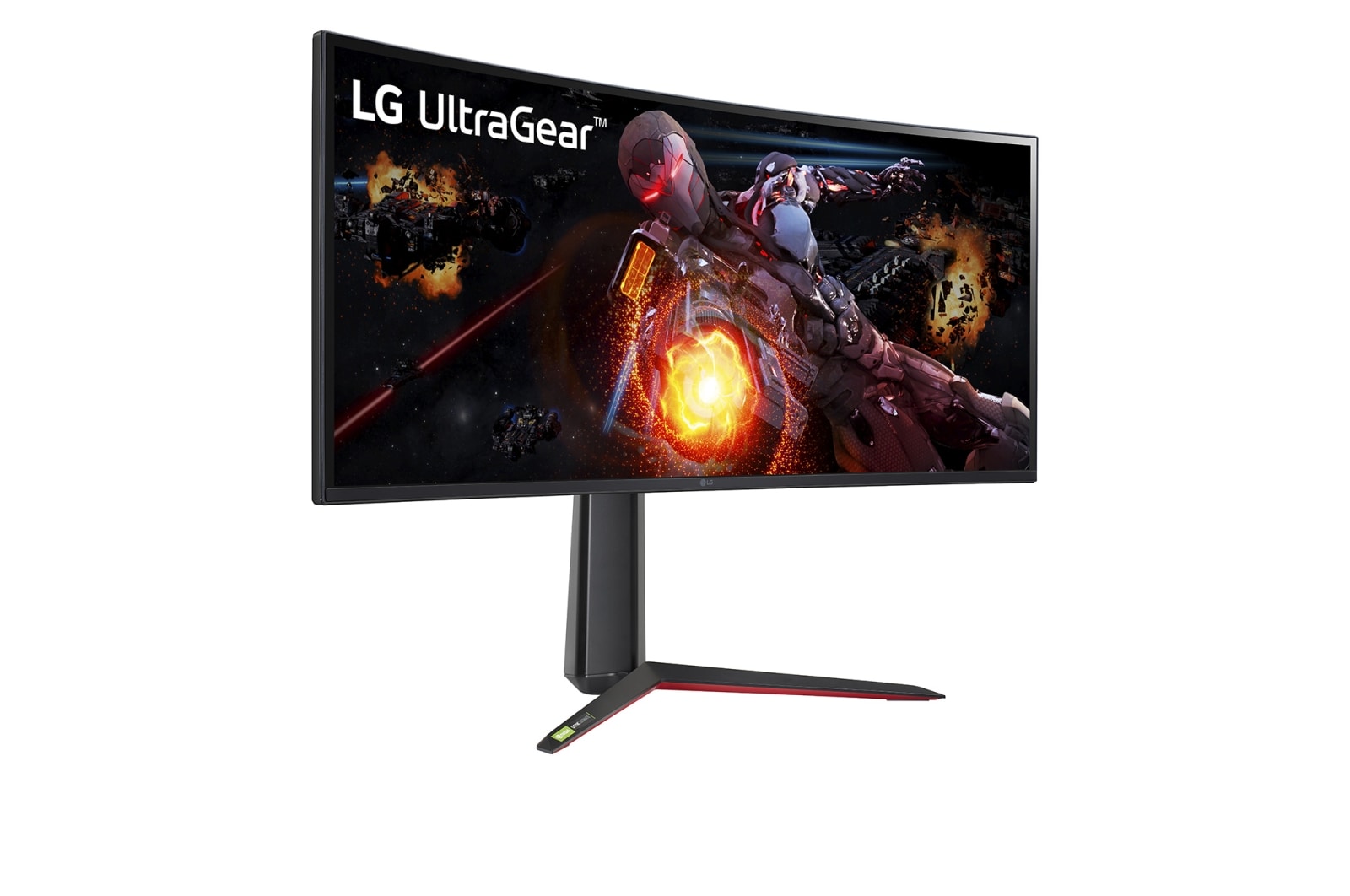 LG  34 吋 21:9 UltraGear™ QHD Nano IPS 1 毫秒 (GtG) 弧形遊戲顯示器, NVIDIA® G-Sync® ULTIMATE, 34GP950G-B