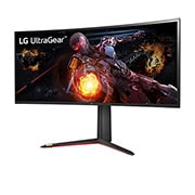 LG  34 吋 21:9 UltraGear™ QHD Nano IPS 1 毫秒 (GtG) 弧形遊戲顯示器, NVIDIA® G-Sync® ULTIMATE, 34GP950G-B