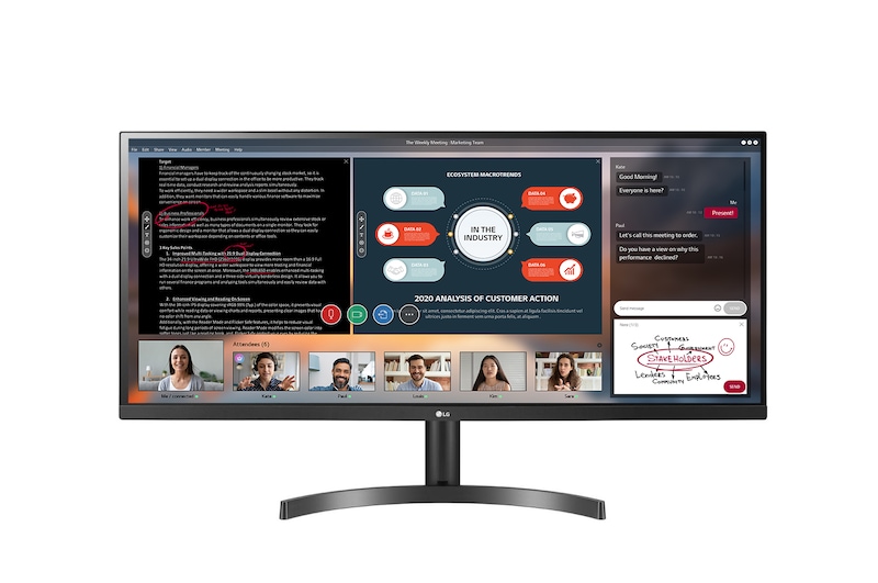 LG 34 吋 21:9 UltraWide™ 全高清顯示器, 34WL500-B