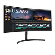 LG 38 吋 21:9 UltraWide™ QHD+ HDR IPS 弧形顯示器, 38WN75C-B
