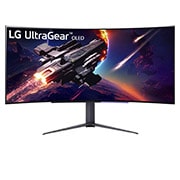 LG 45 吋 UltraGear™ 21:9 WQHD OLED 弧形遊戲顯示器，支援 240Hz, 45GR95QE-B