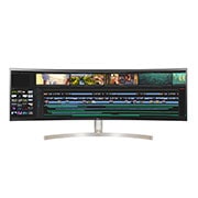 49 吋 32:9 UltraWide™ Dual QHD 顯示器  49WL95C-W 的正視圖
